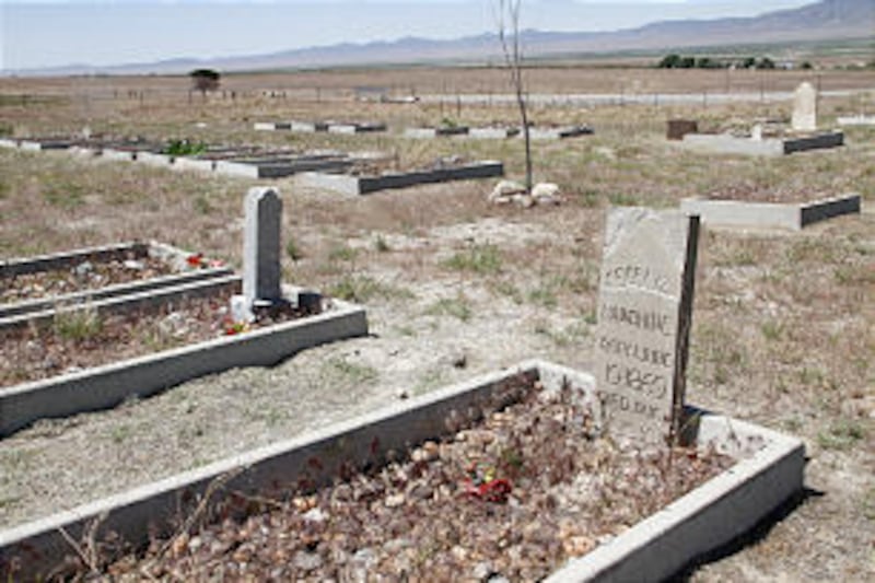 The graveyard of deceased residents of the Iosepa colony is all that remains of the original town in