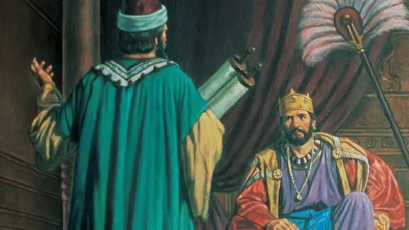 This illustration of a scribe bringing a scroll of scripture to King Josiah is by Robert T. Barrett.