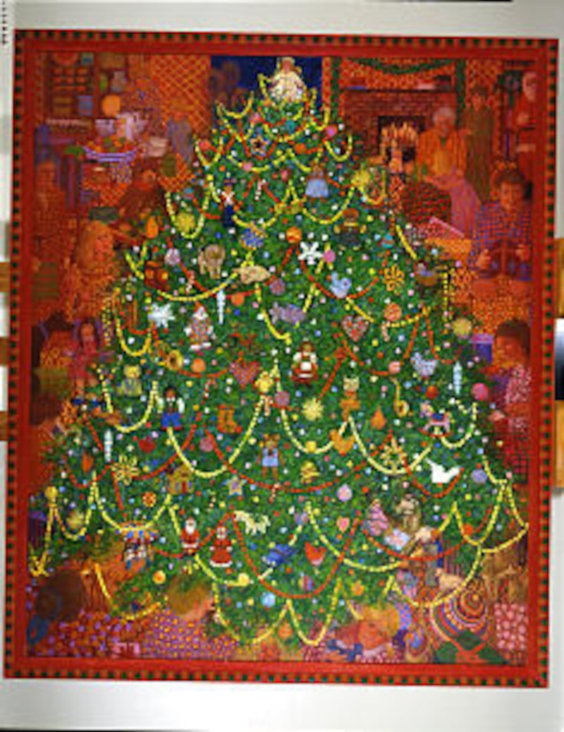 Painting by Jeanne Clark is featured in Church History Museum exhibit "A Good Turn Christmas."