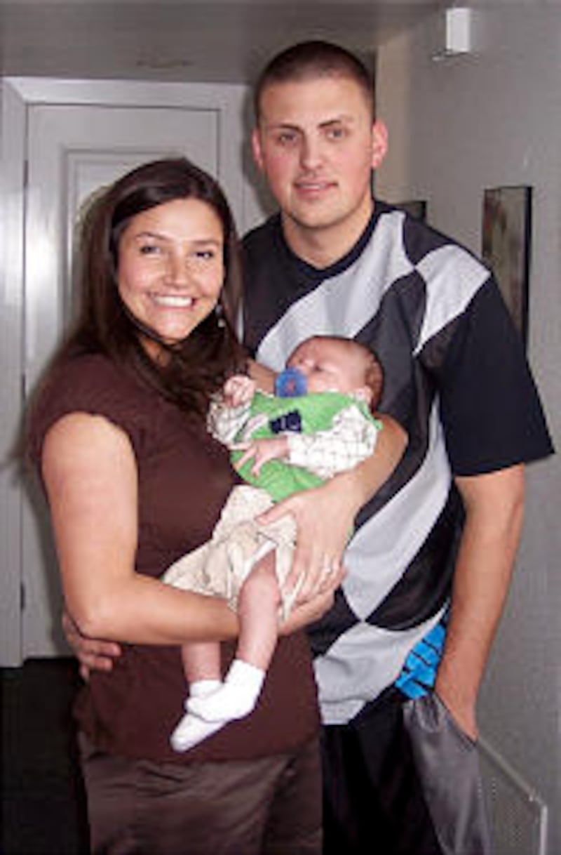 Pollyana and Stephen J. Tyler, with baby son Joshua will be house sitting while Stephen's parents se