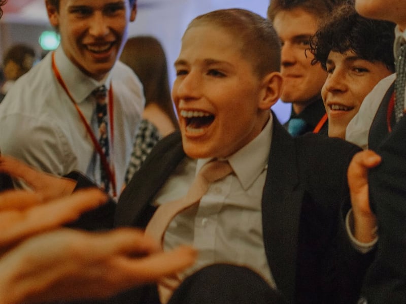 Youth and people with special needs gather for a Dazzle Prom in Las Vegas, Nevada.