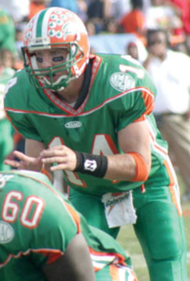 Ben Dougherty, Florida A&M University quarterback, photo by Ricky Roberts