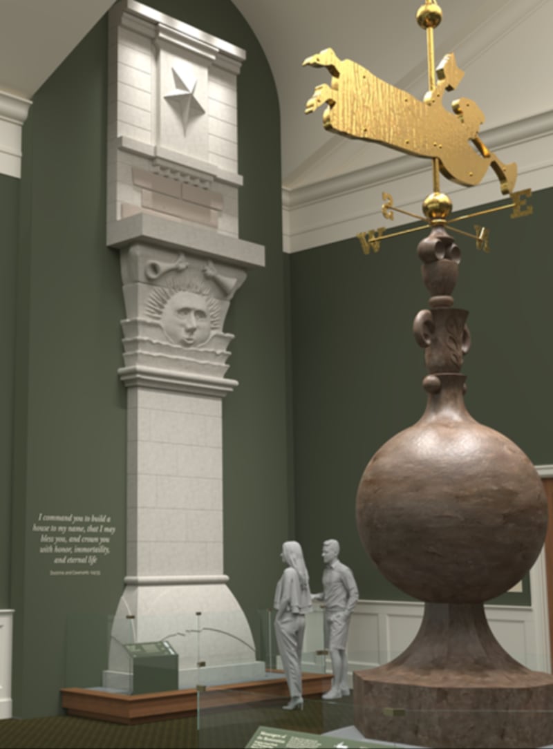 Artifacts are pictured inside the new Nauvoo Temple Visitors’ Center in historic Nauvoo, Illinois.