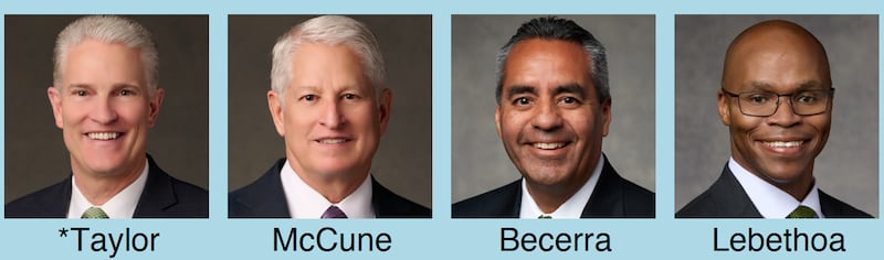 The Utah Area presidency for 2026–2027.