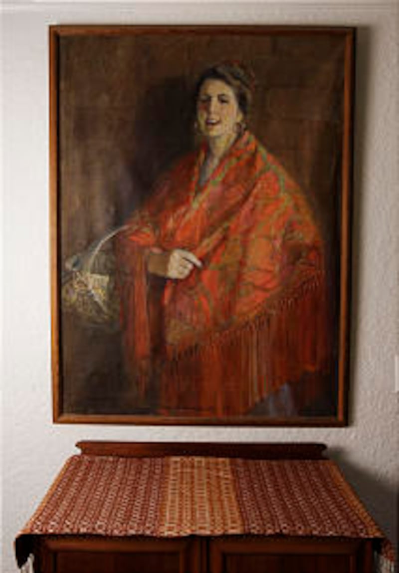 Betty Stokes' mother Mary was used as a model in a Teichert painting still at her home in Salt Lake