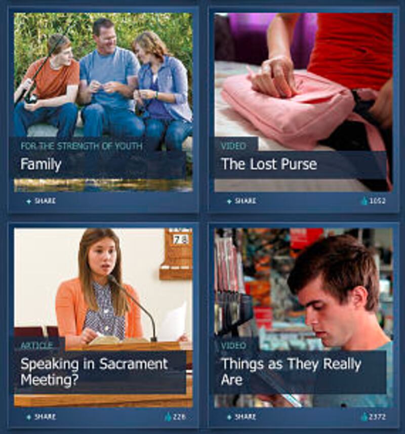 The youth website at lds.org.
