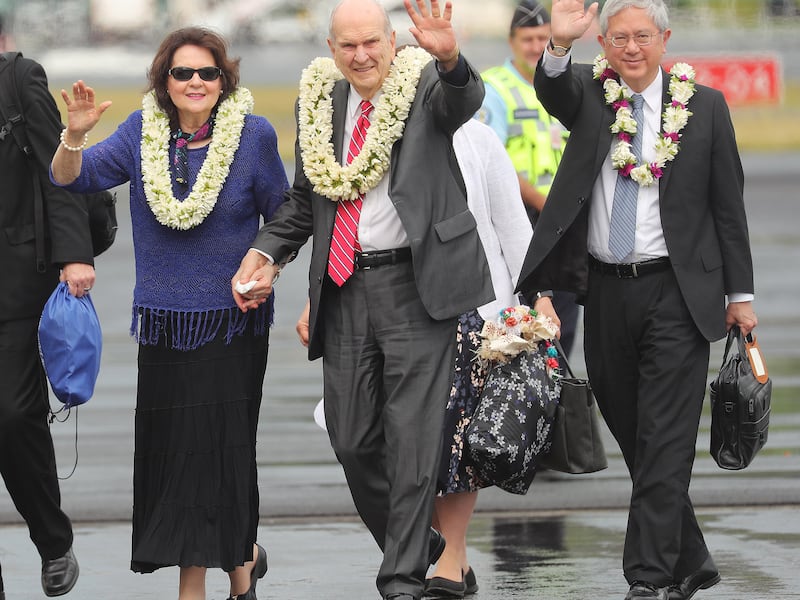 President Russell M. Nelson of The Church of Jesus Christ of Latter-day Saints and his wife Sister W