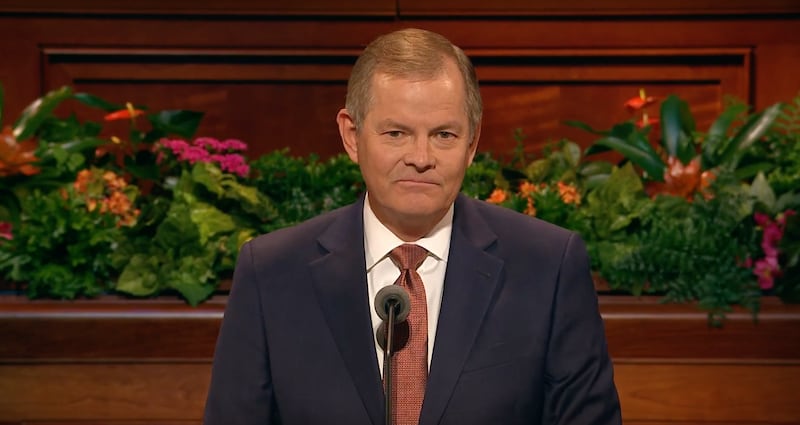 Elder Gary E. Stevenson talked about what it means to be a true shepherd during the Sunday afternoon