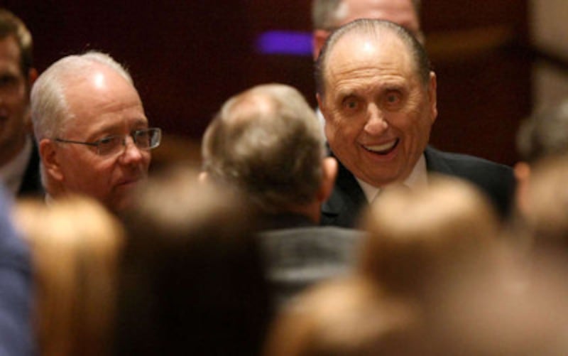 President Thomas S. Monson following the celebration of his 85th birthday.