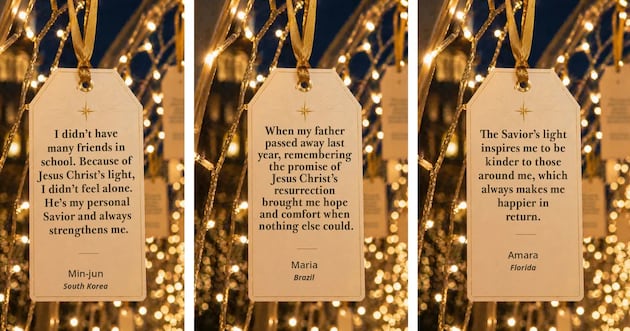Your testimony of Christ may be displayed on Temple Square this Christmas season