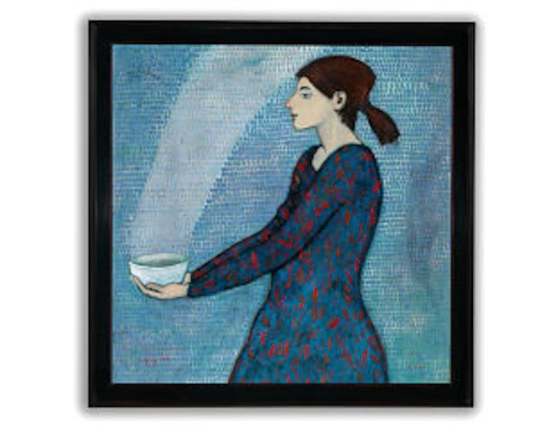 "Bringing Food" by Brian Kershisnik