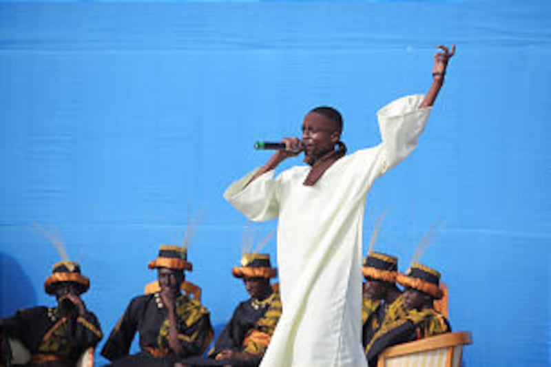 A young man from Accra, Ghana, portrays Abinidi.
