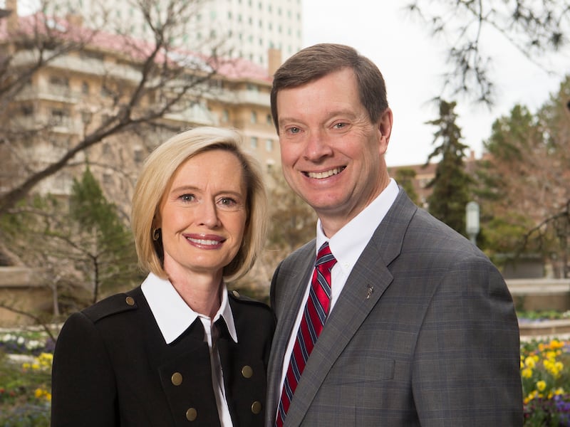 Sister Bonnie H. Cordon, Young Women general president, and her husband, Brother Derek L. Cordon, in Salt Lake City on Monday, April 2, 2018.