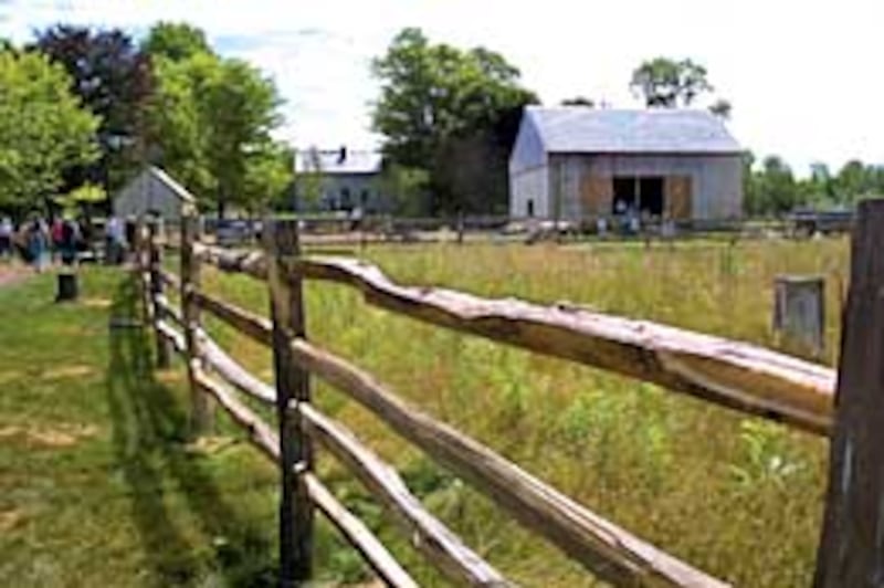Joseph Smith Sr. farm in Palmyra, New York. photo by Tom Smart7/2001