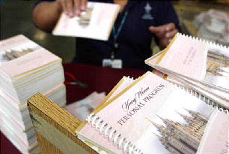The Church is printing new young women personal progress manuals.