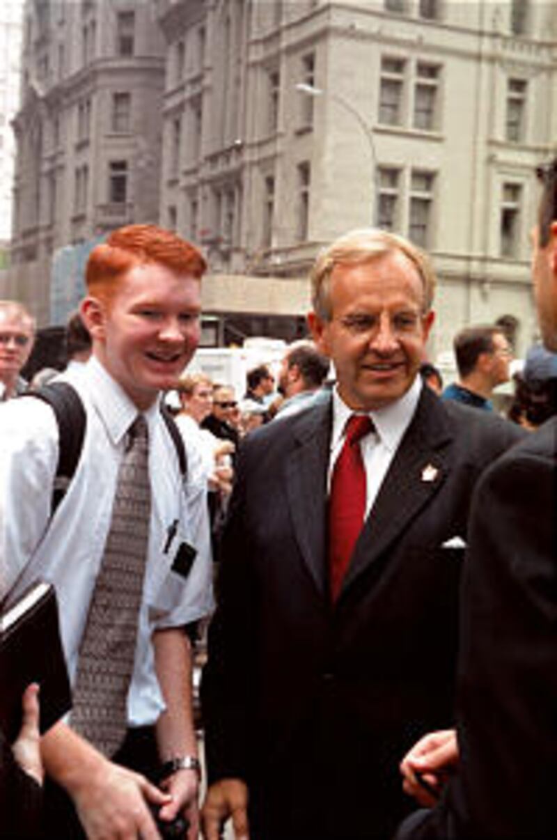 Elder Zwick greets Elder Nathan W. Martin and other missionaries and reminds them of opportunities t