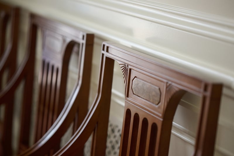 Chairs inside the Cleveland Ohio Temple.