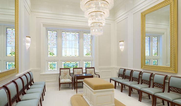A sealing room in the Willamette Valley Oregon Temple.