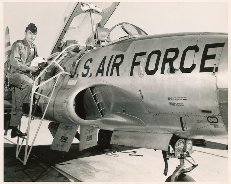 Elder Dieter F. Uchtdorf as a young fighter pilot in the United States.