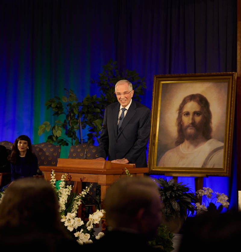 Elder Neil L. Andersen of the Quorum of the Twelve Apostles speaks to young adults from the grounds of the Washington D.C. Temple on Oct. 18, 2025. His remarks were shared Nov. 2, 2025.