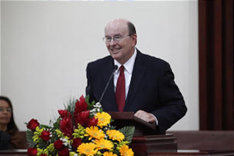 Elder Quentin L. Cook of the Quorum of the Twelve and Tad R. Callister of the Presidency of the Seve