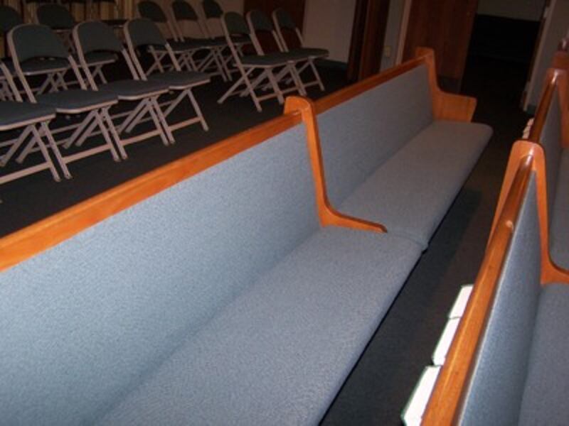 The York 1st and 2nd Ward of The Church of Jesus Christ of Latter-day Saints donated its pews to the