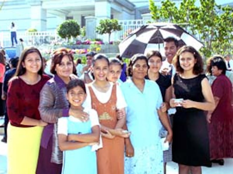 Members attending the recent Monterrey Mexico Temple dedication reflect their happiness in having ac