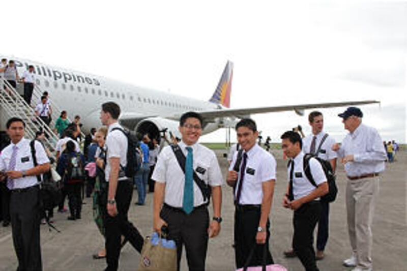 Missionaries, evacuated after Typhoon Haiyan, are now returning to Tacloban in the Philippines.