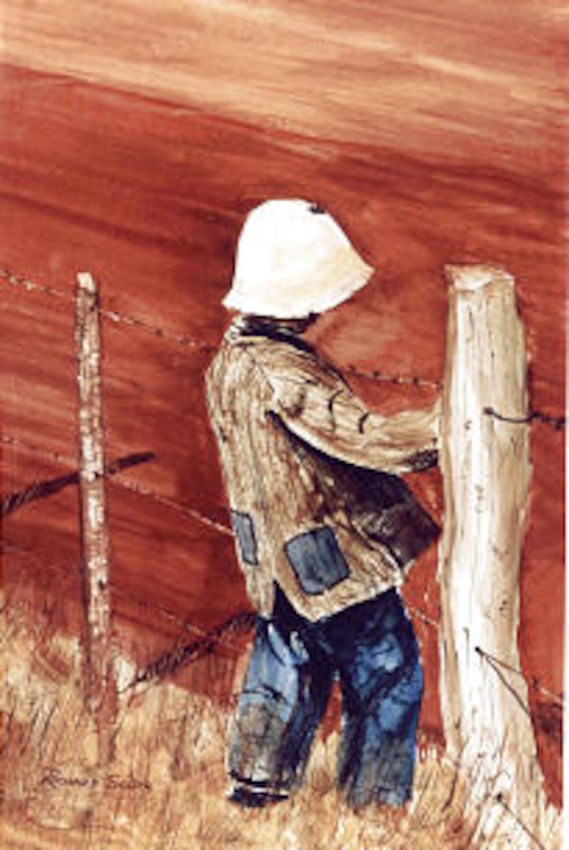 "Bolivian Boy at the Fence" is based on a boy Elder and Sister Scott met while traveling in Bolivia.