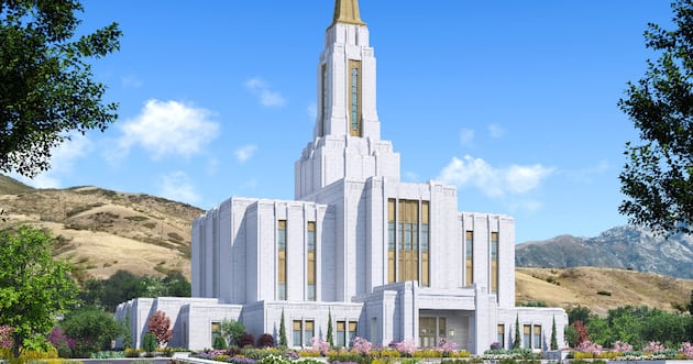 Photo: thechurchnews.com An architectural rendering of the Lehi Utah Temple