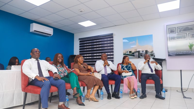 Nigerian stake presidents and their wives share their experiences with BYU–Pathway Worldwide participation, during a discussion in Lagos, Nigeria, in July 2026.