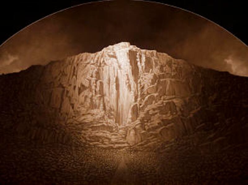 "And Then I Looked" by David Linn may suggest the magnitude of the Son of God as foretold in Nephi's