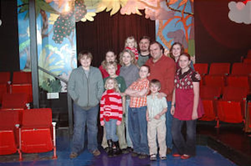 The JaceSon and Tina Barrus family and the Aaron and Milette Siler family pool their time, talents a