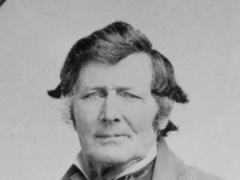 Black and white portrait of Addison Pratt, who was one of four missionaries called to serve in the Pacific islands by the Prophet Joseph Smith in 1843.