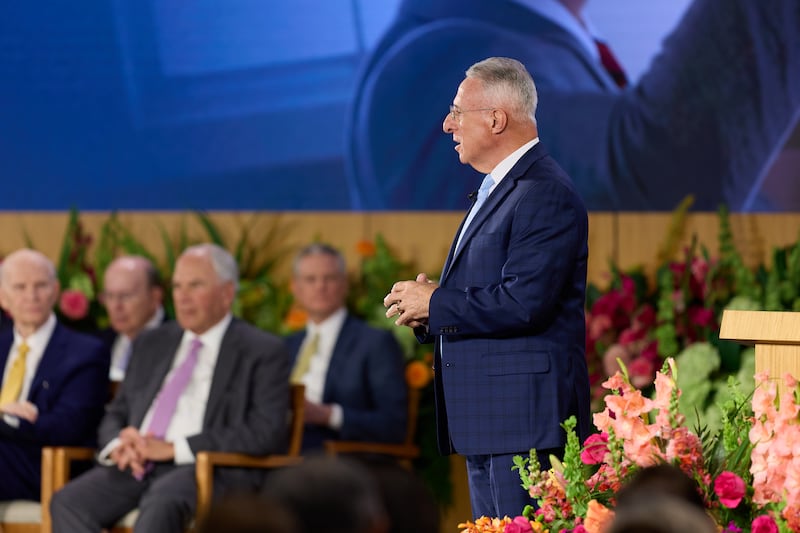 Elder Ulisses Soares speaks during the 2026 Seminar for New Mission Leaders on Thursday, June 18, 2026, held in the Provo Missionary Training Center in Provo, Utah.