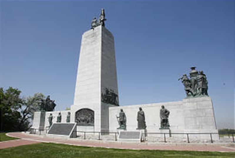 Then and Now LDS historical photos. This Is The Place Monument in Salt Lake City, Utah.
