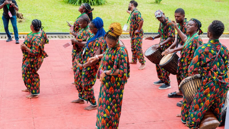 Performers take part in the eighth annual Strengthening Families Conference, held June 19–20, 2026, in Monrovia, Liberia.