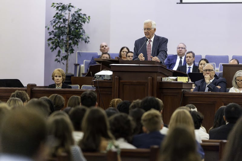 President D. Todd Christofferson, second counselor in the First Presidency, speaks at a devotional for Latter-day Saint youth in Toronto, Canada, on Saturday, June 13, 2026.