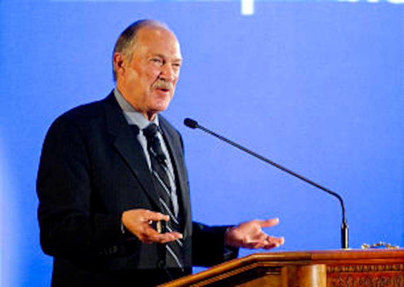 J. David Hawkins, professor at the University of Washington, delivers the annual Marjorie Pay Hinckl