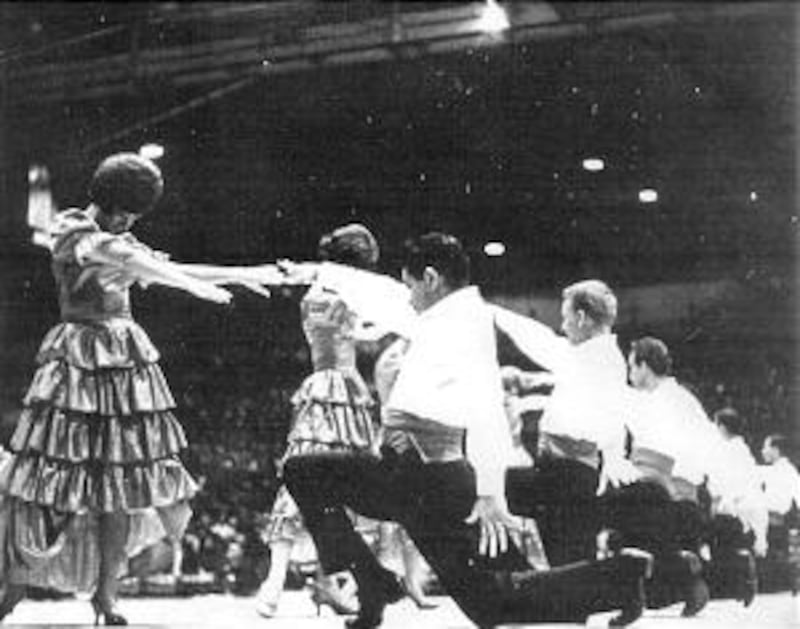 BYU Ballroom Dance Team performs during one of their first international trips. Although dates canno
