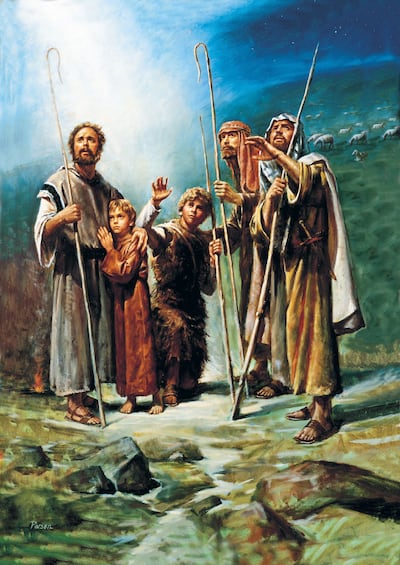 The Announcement of Christ’s Birth to the Shepherds, by Del Parson.