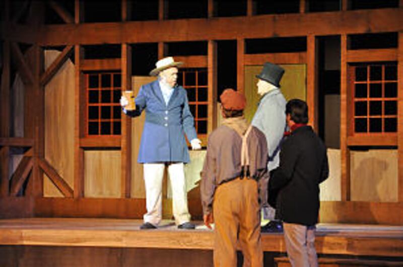 Scenes from historical musical Martin Harris, The Man Who Knew." August 12, 2011