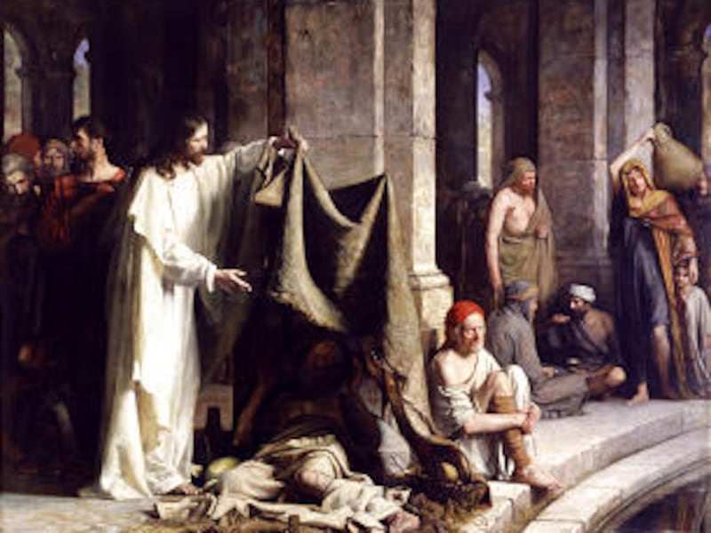 "Healing at the Pool of Bethesda," by Carl Heinrich Bloch