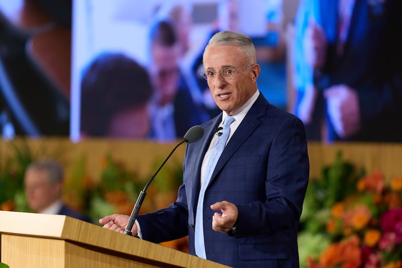 Elder Ulisses Soares speaks during the 2026 Seminar for New Mission Leaders on Thursday, June 18, 2026, held in the Provo Missionary Training Center in Provo, Utah.