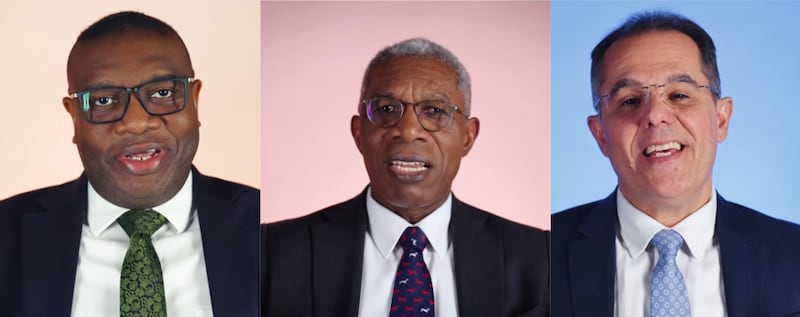 Three new videos tell the “Love, Share, Invite” experiences of General Authority Seventies — Elder I. Raymond Egbo, left, Elder D. Martin Goury and Elder Aroldo B. Cavalcante.