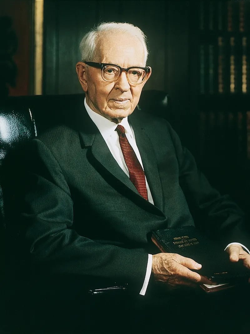 A portrait of President Joseph Fielding Smith, who served as President of The Church of Jesus Christ of Latter-day Saints from January 1970 to July 1972.