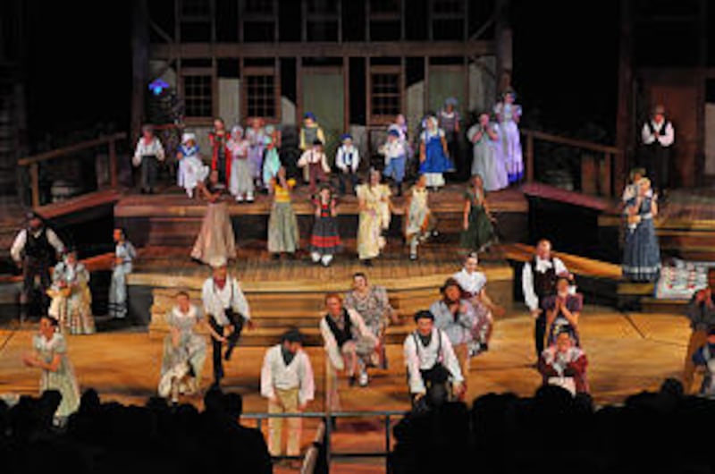 Martin Harris musical has been improved this year with a new, multi-level stage that has replaced th