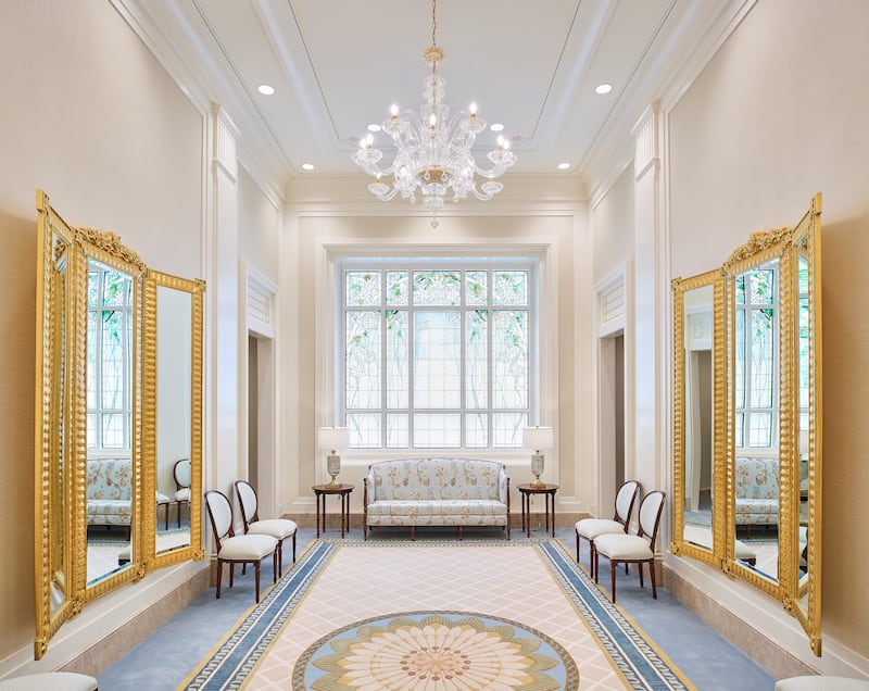 The bride's room of the Lindon Utah Temple.