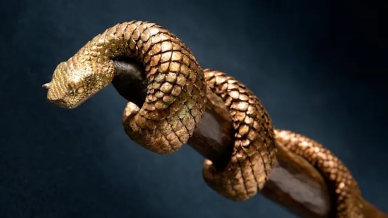"Bronze Serpent" is by Brent Evans.