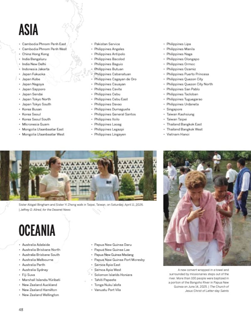 Part of the list of the 506 missions of The Church of Jesus Christ of Latter-day Saints.